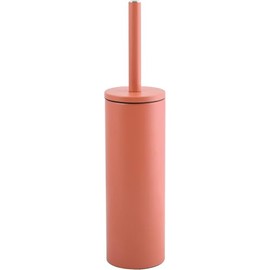 Spirella Moyen Akira Toilet Brush with Hygienic Container Terracotta Red Stainless Steel