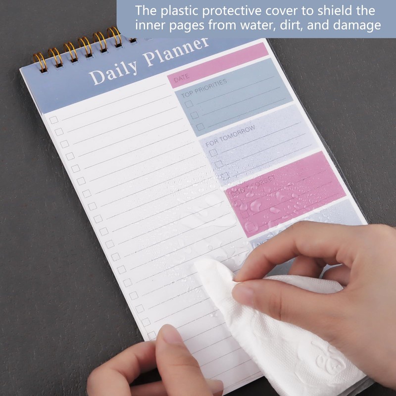 Newkita 30 Sheets Undated Daily Planner Memo Pad, 5.1x7.8 Inch