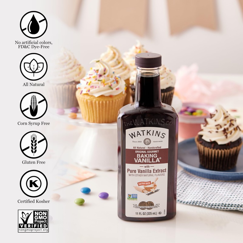 Watkins All Natural Original Gourmet Baking Vanilla, with Pure Vanilla
