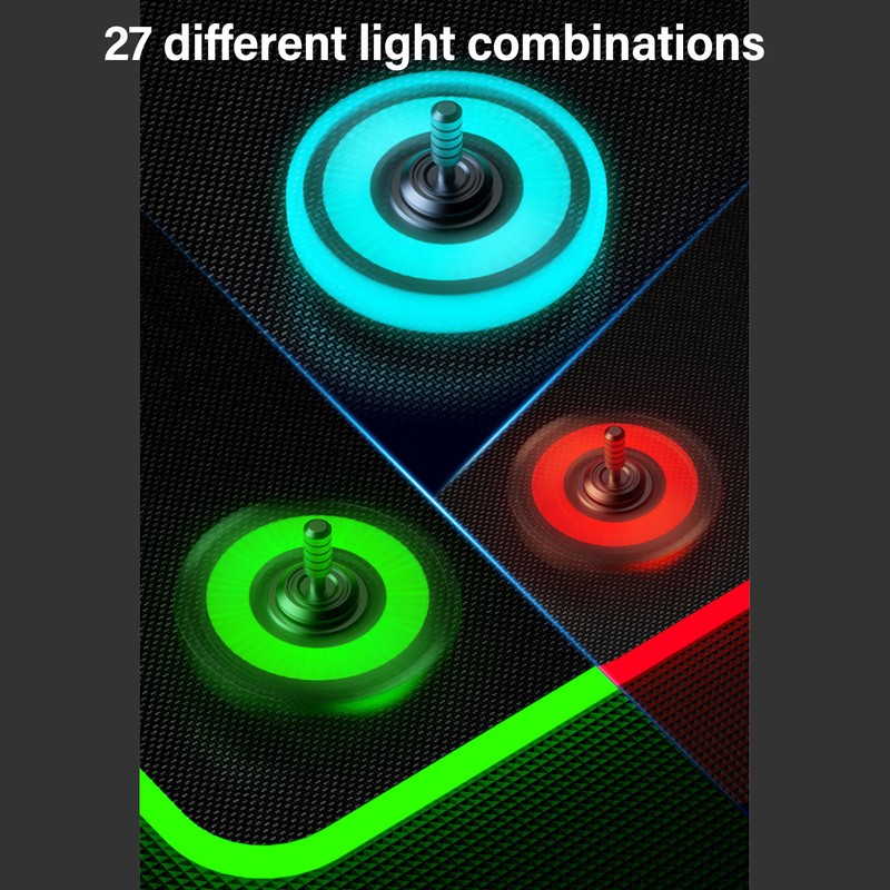 Luminous Fingertip Gyroscope Reduce Pressure Rotating LED Glowing Fingertip Gyroscope