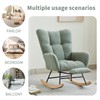 Nursery Rocking Chair, Rocking Accent Chair Armchair, Rocking Chair with