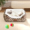 Zerbuger Rectangle Cat Dog Bed for Large Medium Small Pets