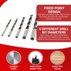 5PC Brad Point Wood Drill Bit Set – 4mm, 5mm,