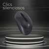 TECHZONE Mouse Inalámbrico con Click Silencioso 4 Botones Tecnología USB