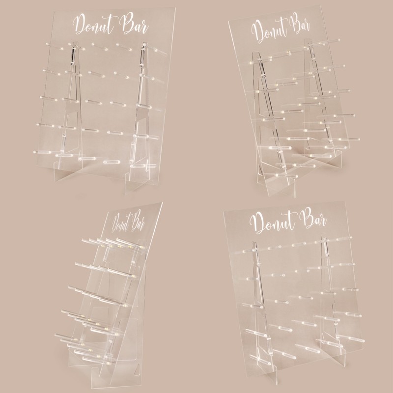 Donut Wall Display Stand - Acrylic Donut Stand Holds 50