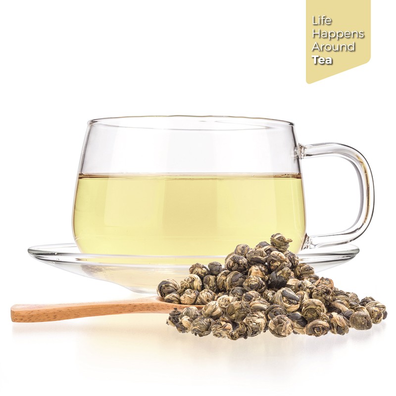 Tealyra - Imperial Jasmine Dragon Pearls - Loose Leaf Green
