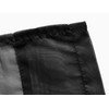 Set of 2 Luxton Black Sheer Curtains, Rod Pocket Voile