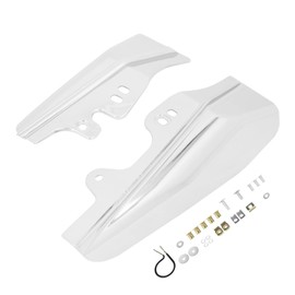 HCmotorku Motorcycle Mid Frame Air Heat Deflector Fits for Harley Touring Road King Electra Glide Street Ultra Classic 2001-2008 Chrome (HCUSCR023802)