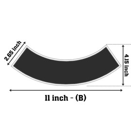 Custom Embroidered 11" Side Rocker Vest Patch Motorcycle Biker Patch Club MC