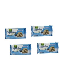 Gullon Sugar Free Wafers Chocolate 70g - Pack of 4