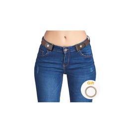 SUOSDEY No Buckle Belt Invisible Ladies Elastic Belt Women Mens Adjustable Stretch Jeans Waist Belt