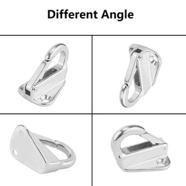 Fender Hook, 2Pcs Fender Hanger Strong 316 Stainless Steel Safety Heavy Hook Marine Spring Snap-Type Fender Fender Hanger Suitable for tug Hardware Accessories (Spring Hook)