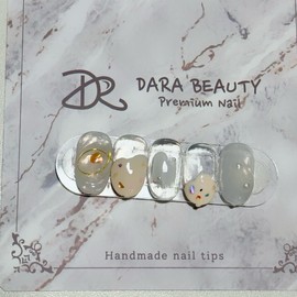 Dara Beauty December Art of the MonthMother-of-Pearl Nails❣ - Nail Glue / 다라뷰티 12월 이달의아트자개네일❣ - 네일글루
