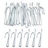 AXLIZER 18PCS Slip on Drapery Hooks Metal Curtain Hooks Metal