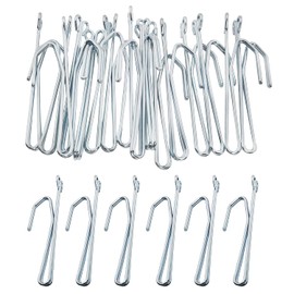 AXLIZER 18PCS Slip on Drapery Hooks Metal Curtain Hooks Metal Hooks Slip on Drapery Hook Pins for Curtain