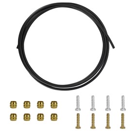 BESNIN Bike Brake Hose Bicycle Hydraulic Brake Hose 2.5 M Bicycle Hydraulic Disc Brake Hose Universal Set Black/Blue/Red (Black)