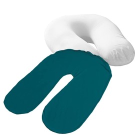 Iris Plaza Bead Cushion Cover U-Shaped Support MAX Exclusive Wash Replacement Cover, Dark Blue