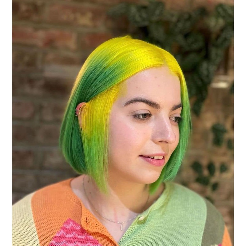 Crazy Color Caution UV Semi-Permanent Hair Dye. Highly Pigmented Neon