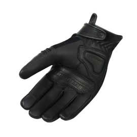 REBELHORN Thug II Motorradhandschuhe Herren | Ziegenleder | SAS-TEC Paneele zur Absorption von Schlag | Atmungsaktives Futter | Unterstützung für Touchscreens