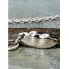Sterling Silver Two Peas in a Pod Charm Necklace, 18"