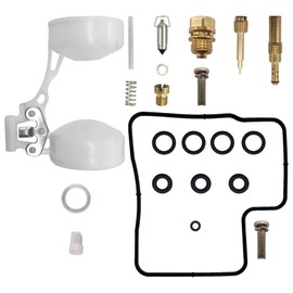 4-Pack Carburetor Carb Rebuild Repair Kits with Float Replacement for Honda Goldwing 1200 GL1200A GL1200I GL1200SE GL1200SEi