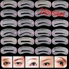 AlexVyan 24 Styles/set Eyebrow Stencils Set Eye Brow Grooming Drawing