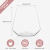 MICHLEY Large Stemless Wine Glasses Clear Tritan Plastic-Unbreakable Wine Cups