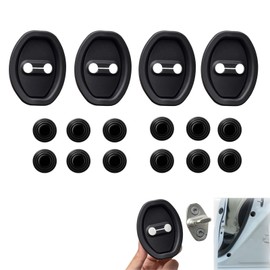 16pcs Car Silicone Door Latches Protective Cover,Car Door Lock Latches Cover Protector, Silicone Protection Latches Covers,Car Door Lock Protector Plate,Car Door Key Lock Scratch Guard(4+12pcs)
