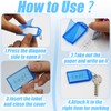 SHENSAIGO Pack of 32 Key Fobs Writeable 8 Colours Plastic