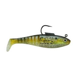 Egret Baits E-VSH50-34-04 5" Vudu Shad 2/Pk, Golden Bunker