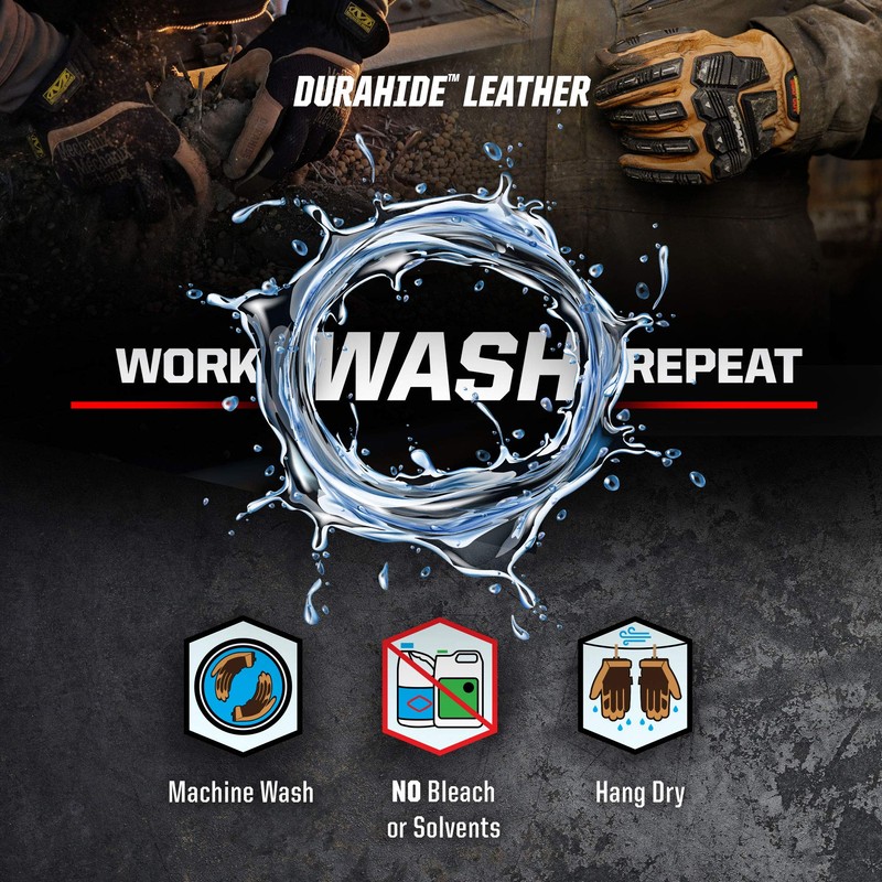 Mechanix Wear Original® Leather Gloves (Large, Brown/Black)