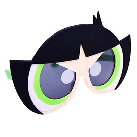 Sun-Staches Power Puff Girls Sunglasses |Buttercup Costume Accessory | UV 400 | One Size Fits Most