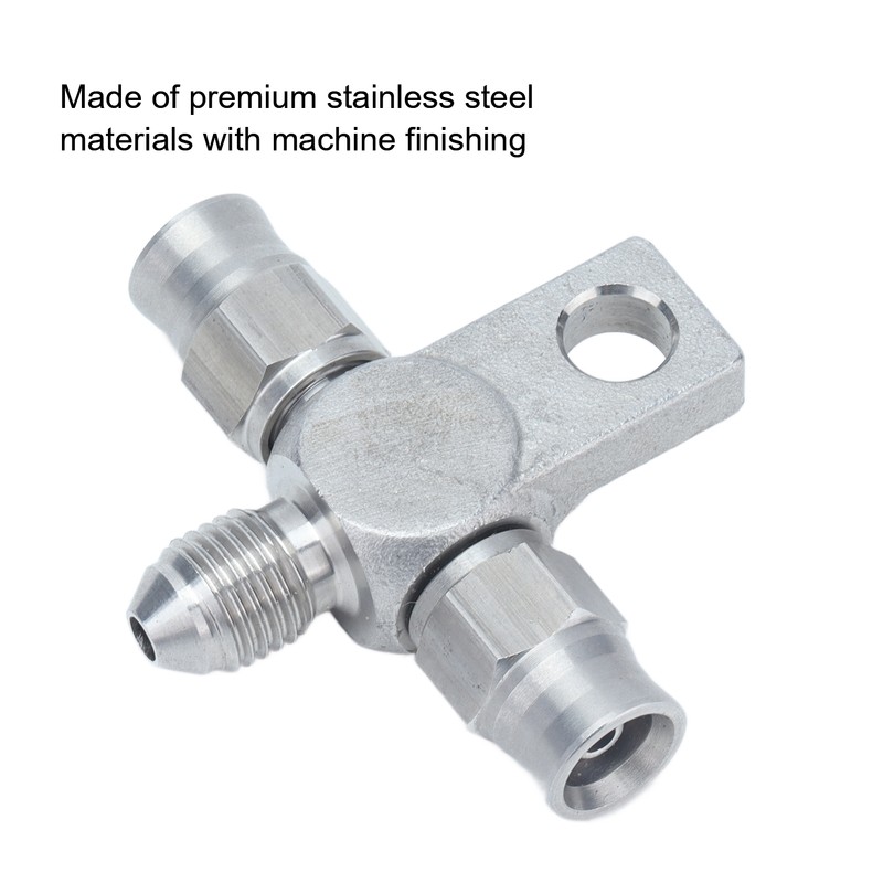 AN‑3 Tee Brake Hose AN3 to Line End Fittings Stainless