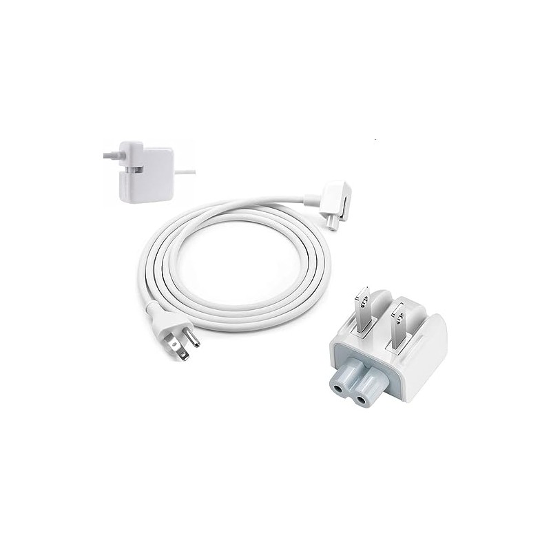 New Replacement AC Wall Extension Cord for MacBook Chargers