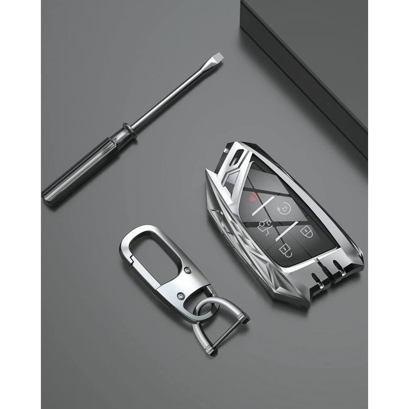 YONUFI for Corvette C8 Key Fob Cover Metal Key Case
