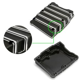 Gauge Billet Rocker Box Top Cover for Harley Twin Cam Engine 1999-2016 Road King FLHR Ultra Classic Electra Glide FLHTCU Street Glide FLHX 06-16 CNC Aluminum(Rocker Cover)