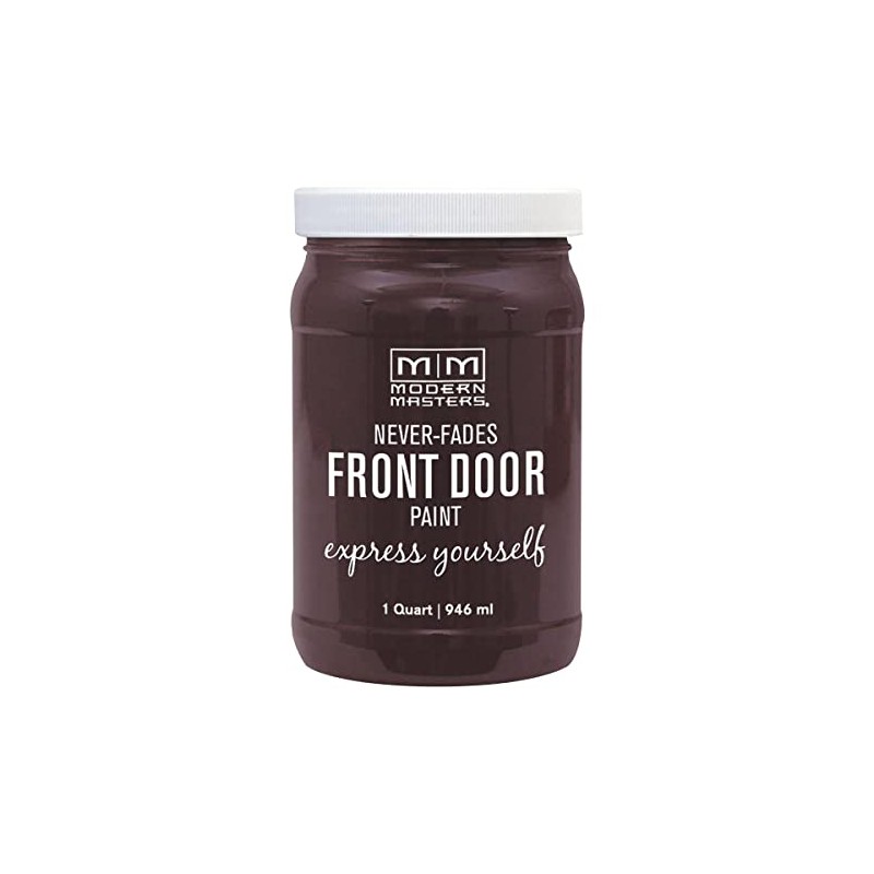 Modern Masters 275267 Front Door Paint, Quart, Satin Sincere