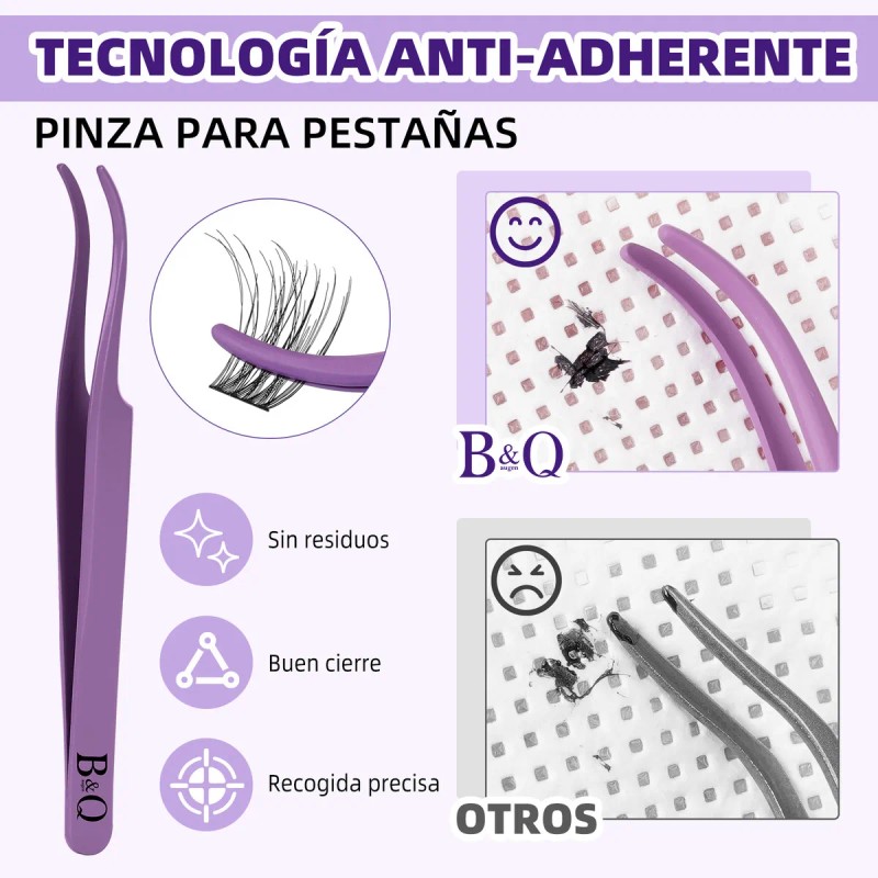 Extensiones de Pestañas Naturales Natural01 kit B&Q Kit de Pestañas