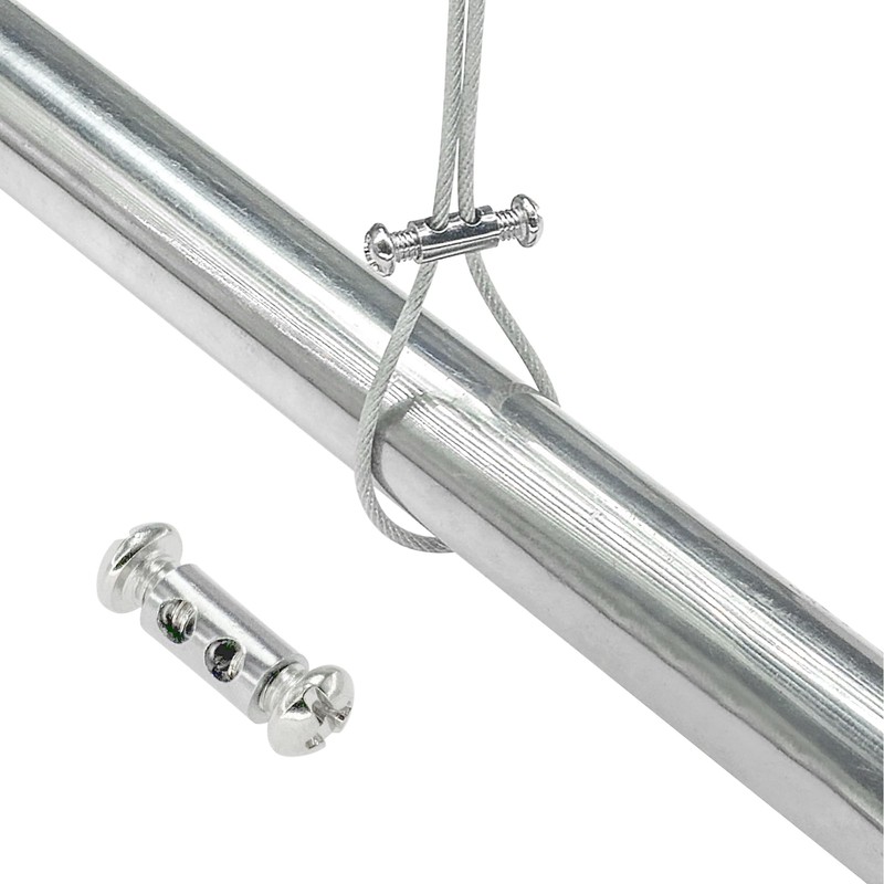 30 PCS Wire Rope Clips,2mm Wire Lock Accessories