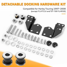 PBYMT Detachable Docking Hardware Kit Front Compatible for Harley Touring Road King Road Glide Street Glide Electra Glide 1997-2008