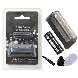 Razor Foil Screen Cutter Head Cover Razor Foil Screen Set for Br-aun 10B 20B Series w/Razor Oil and Clean Brush Update New Version