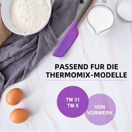 Thermomix Accessories, Food-Safe Spatula for Thermomix TM5 TM6 TM21 TM31, Dough Scraper Replacement Part for Vorwerk Food Processor (33)