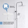 Shower Squeegee for Glass Doors, 11-Inch Silicone Squeegee with Non-Slip
