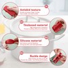 2Pcs Silicone Pot Handle Covers with Buttons, Heat Resistant Cast