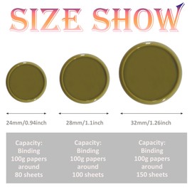 ITSYHPRO 100PCS Planner Discs For Discbound Notebook Accessories 32mm Plastic Arc Expansion Disc Rings For Planners Supplies(Green,1.25"(32 mm)