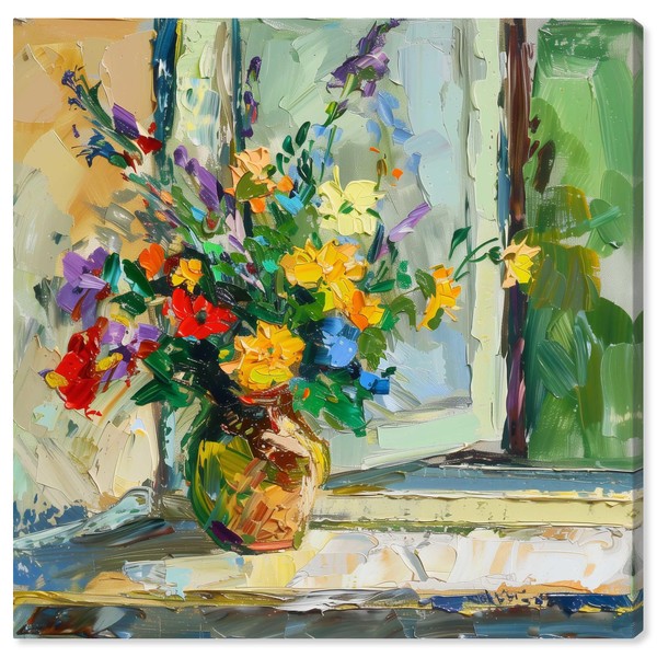 Art Remedy Vase By The Window Gallery Wrapped Impressionism 1