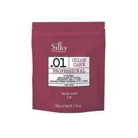 SILKY .01 Anti-Yellow Hair Bleach Powder - Bleach for Dark Hair with Up to 9 Tonesfor Smooth & Salon-Quality Results - Bleaching Powder with Lightening Formula Safe for All Hair Types - 17.64 Oz