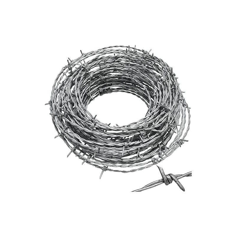 Real Barbed Wire 60ft 15.5 Gauge - Great for Crafts,