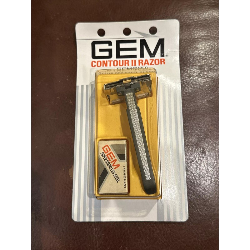 American Safety Razor Company VINTAGE GEM CONTOUR II RAZOR W/