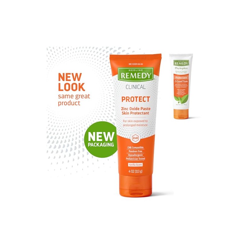 Medline Remedy Phytoplex Z-Guard Skin Protectant Paste, 4 Ounce